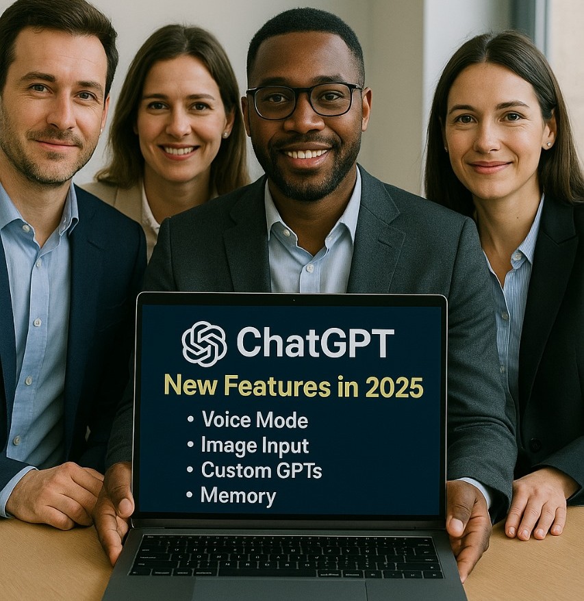 ChatGPT 2025 new features: voice mode, image input, real-time web, memory, Sora video generation, and custom GPTs transforming how users interact with AI.